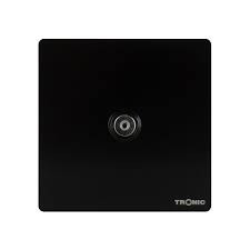 Tronic SR 1G TV Socket Black COMPLETE SR 5311-BK-TSNK