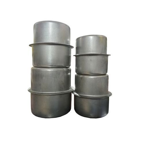 8 Pieces Cookware Saucepan Set - Grey