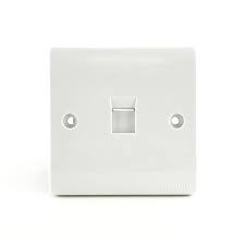 SR 1G UK Telephone Master Socket White