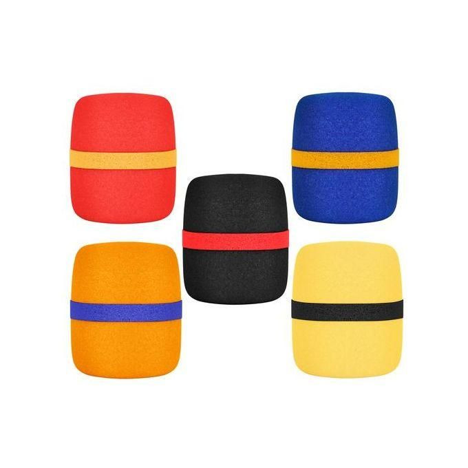 5 Pack Thick Foam Mic Cover Handheld Microphone Windscreen