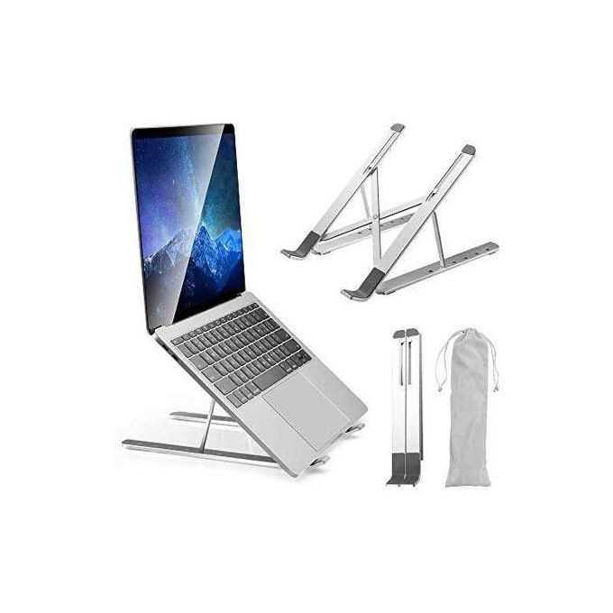 7 Level Adjustable Laptop Stand - Silver