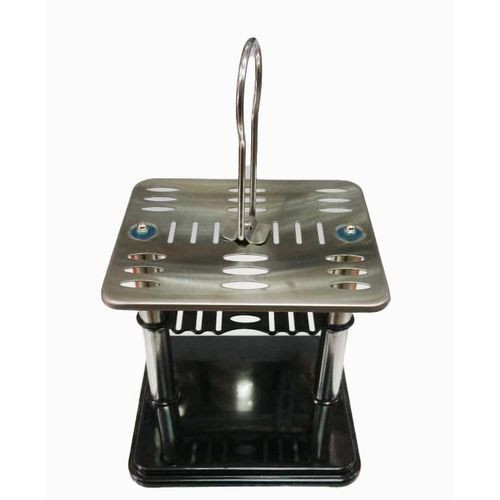 Cutlery Holder For Storage/Sold Without Flatware-Silver/Black