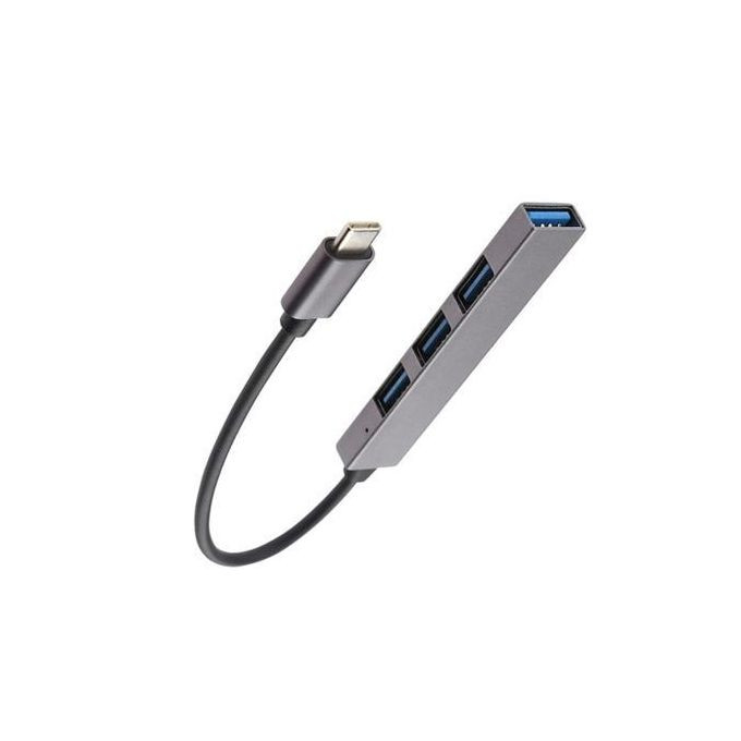 Premium Aluminum 4 Port to USB 3.0 Type C Hub for iMac MacBook Pro