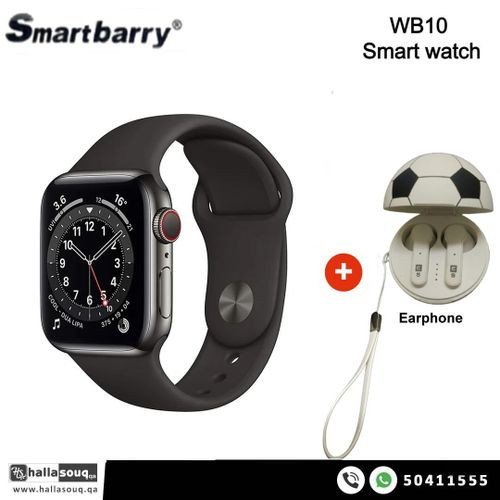 Smartbarry WB-10 Smart Watch With Football Commemoration Design Game Wireless With TWS Earphone -Multicolor