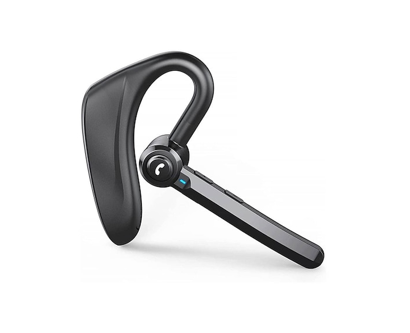 Communicate Pro Wireless Headset Talktime Bluetooth Earpiece Hands Free Earpiece with ENC Noise Cancelling Mic, LED Display, Wireless Headset IP7 Waterproof, bluetooth earphones for Driving Business- Black Green Lion