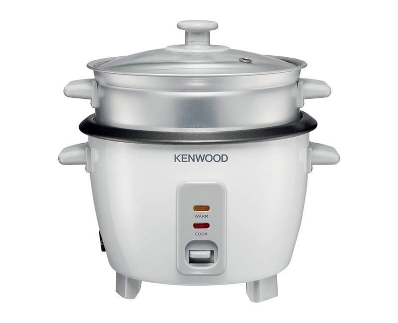 Kenwood Rice Cooker 0.6L with Steam Basket 350W, RCM30.000WH- WHITE