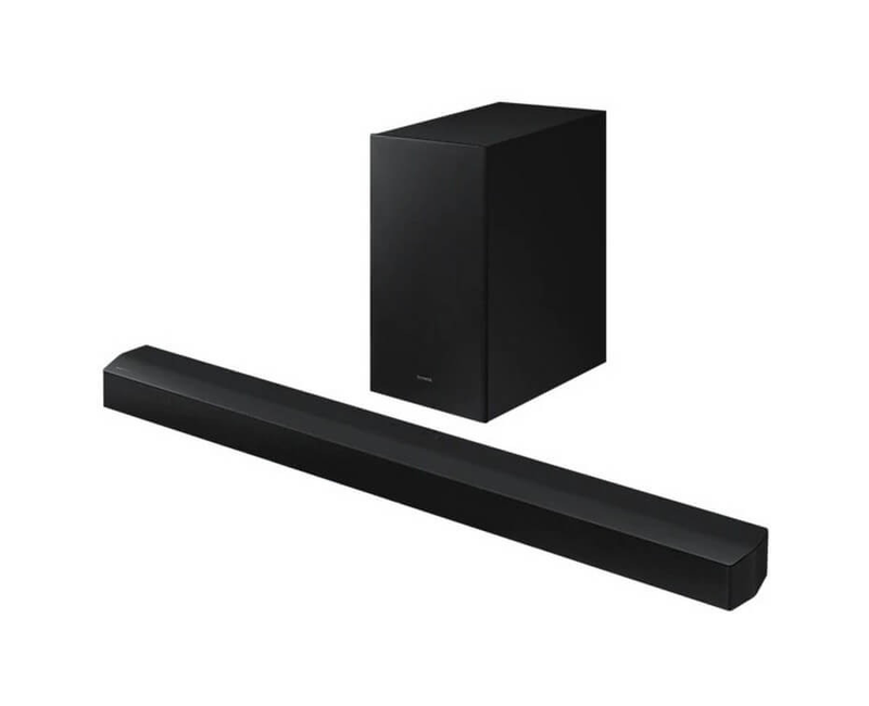 Samsung Soundbar 2.1ch, Subwoofer, Dolby Audio, Bass Boost, Adaptive Sound HW-B450