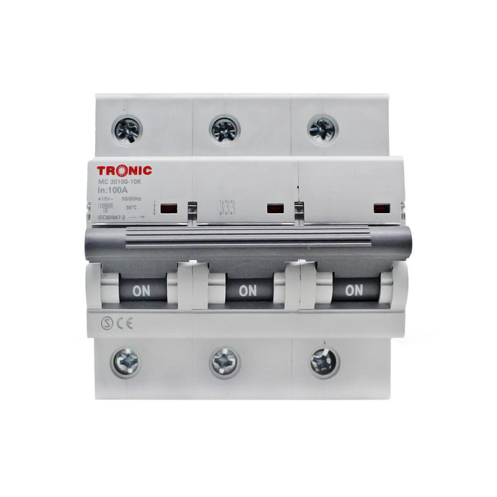 TRONIC MCB THREE POLE 100AMP 10K MC 30100-10K