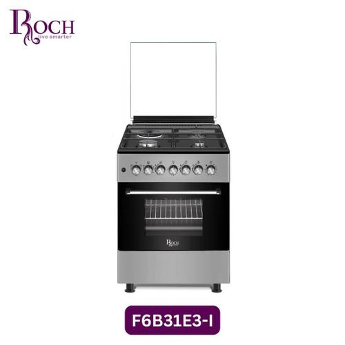 Roch 60X60cm Premium Cooker With 3 Gas Burners And 1 Electric Plate