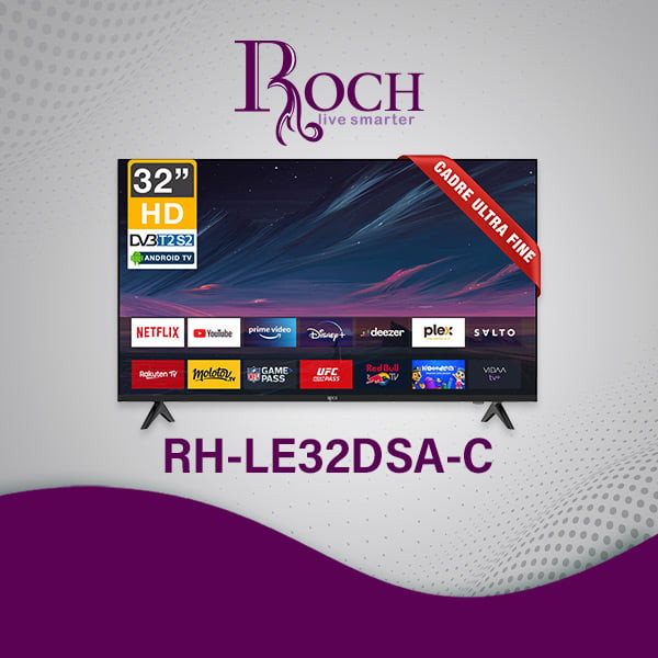 ROCH 32″ Smart TV + Android (RH-LE32DSA-C)