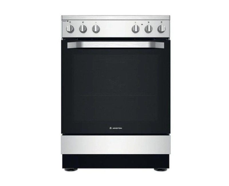ARISTON cooker 60/60cms 3+1, Electric Oven Plus Rotasserie - A6MSH2F(X)