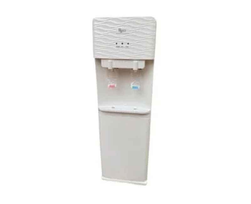 Roch 2 Taps Hot And Cold Water Dispenser With Storage Cabinet - White