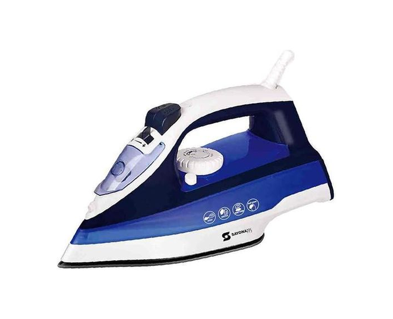 Steam Iron With Non Stick Ceramic Plate And Self Cleaning Function-Multicolour