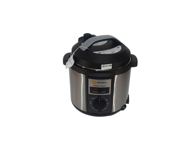 Electric Pressure Cooker WithNon Stick Pot-Silver/Black