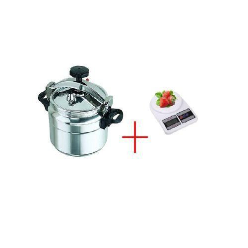 Pressure Cooker Explosion Proof With Free Kitchen Scale - 5Litres - Silver