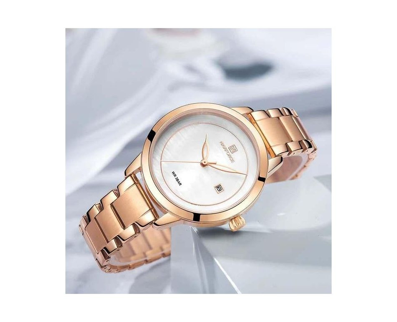 Stainless Steel Analog Women's Watch - Gold, Silver