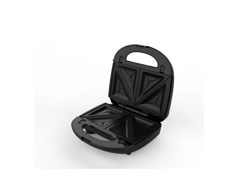 2 Bread Slices Waffle Maker With Fast Heating Plates-Black