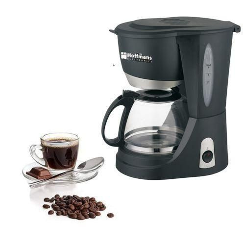 Hoffmans 12 Cups Electric Coffee Maker Machine 1.5 Litres - Black