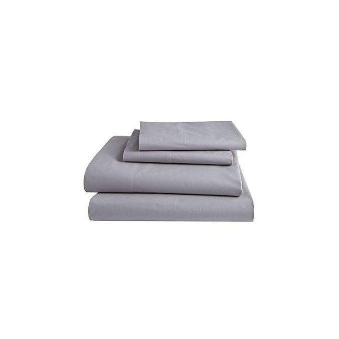 Cotton Bedsheets with 2 Pillow Cases - Gray
