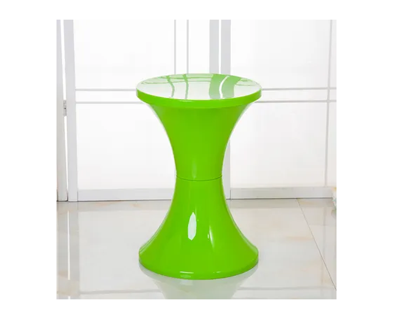 Fancy Saloon Office Plastic Stool-Green