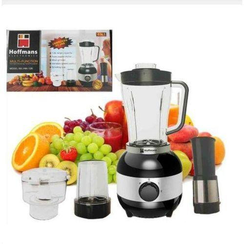 Hoffmans 4 in 1 Blender Serves Perfectly as Mixer, Grinder, Squeezer, Food Processor - Black
