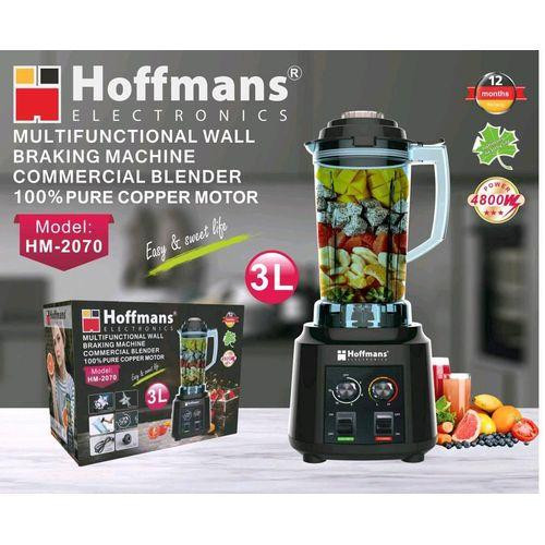 Hoffmans 3L Commercial Blender For Heavy Duty Works & Business - Black