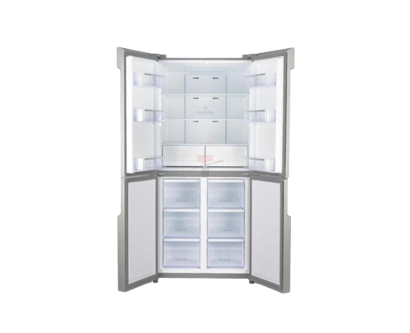 SPJ 559L 4 Door Frost Free Refrigerator Silver Glass