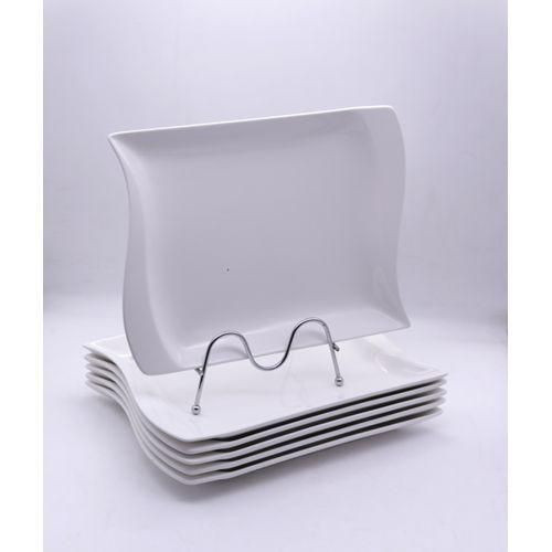 6pcs Dinner Plate â White