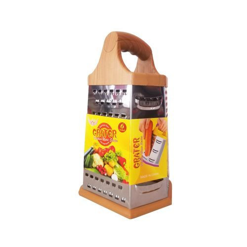 6 Sided Multipurpose Grater For Cutting And Slicing Vegetables - Silver