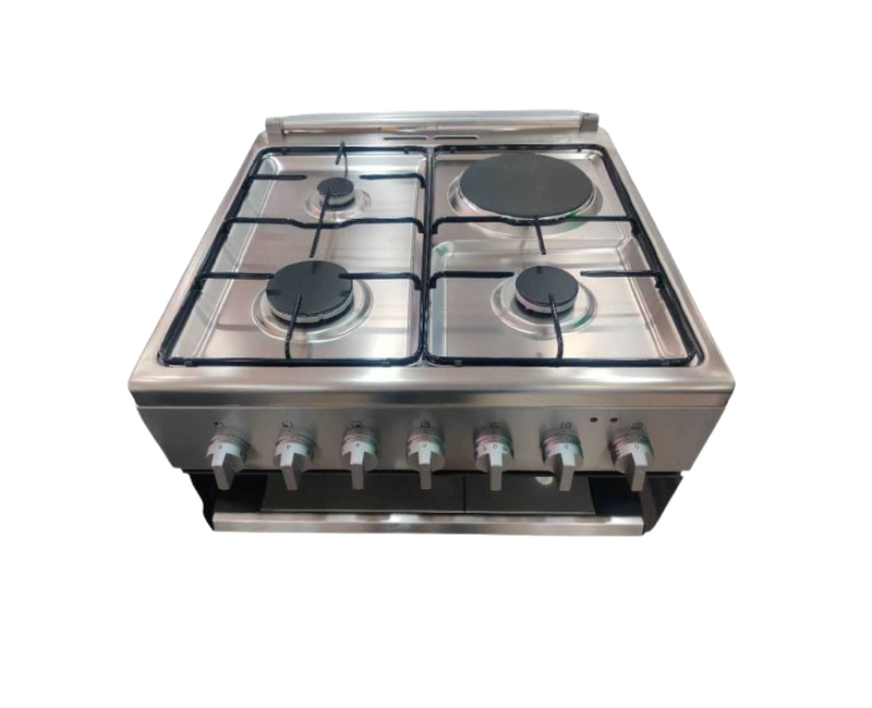 ELECTROLUX ROMANIA 60/60cms 3 Gas 1 ELECTRIC with Electric Oven & Grill + Rotasserie LKM6200IX