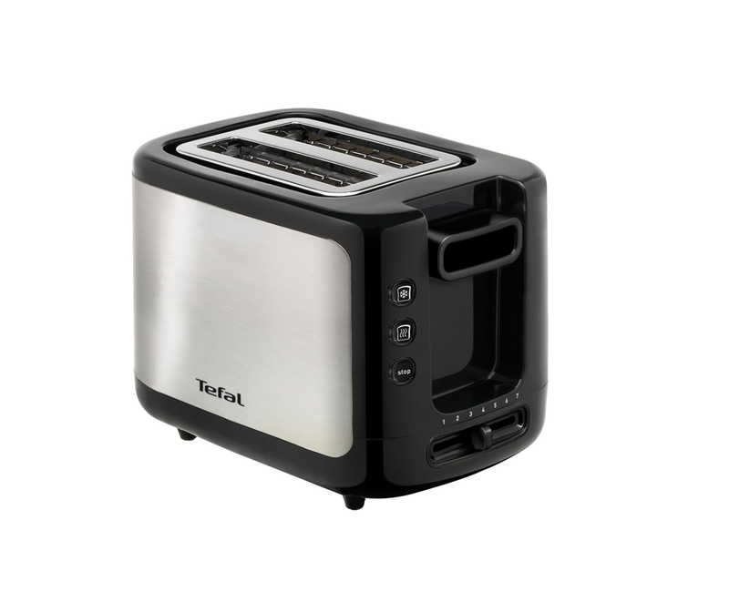 TEFAL 2 Slot Express Toaster with Bun Warmer- Black + Inox TT365027