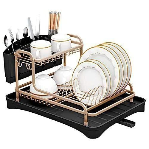 Heavy Duty Alluminium Dish Rack For Draining Utensils-Multicolours