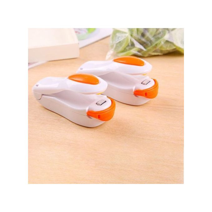 1 Plastic Bag Mini Electric Heat Sealer - White