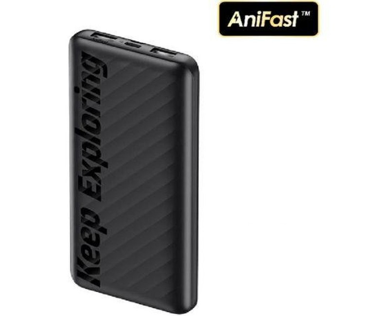 10000mAh 2.4A Max Fast Charging Portable Power Bank - Multicolor