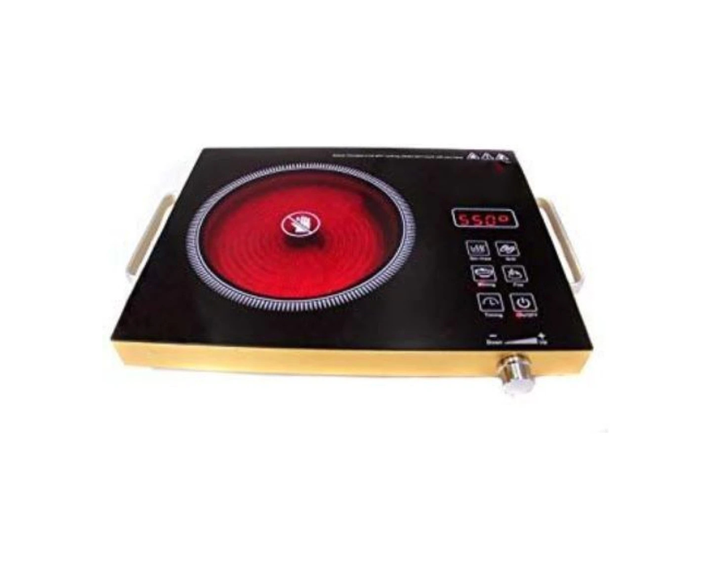 Induction Cooker Automatic Digital Infrared Cooker Stove Hot Plate Portable Single Burner - Black 1052991 - Hoffmans