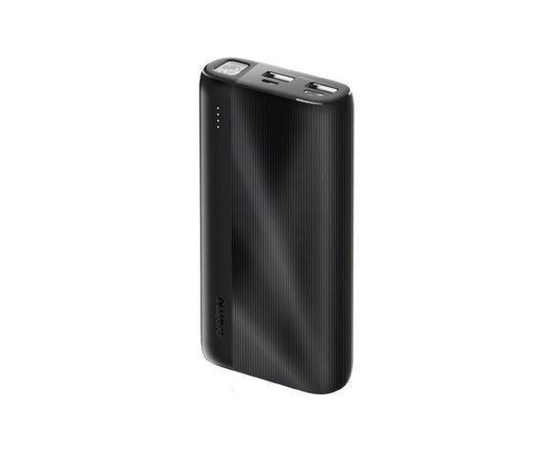 Traveler 20000mAh Power Bank with 15W Fast Charging,Type-C & USBs Triple Output, Multi-Layer Protection with 3D Texture Exterior - Black/White - Black/White