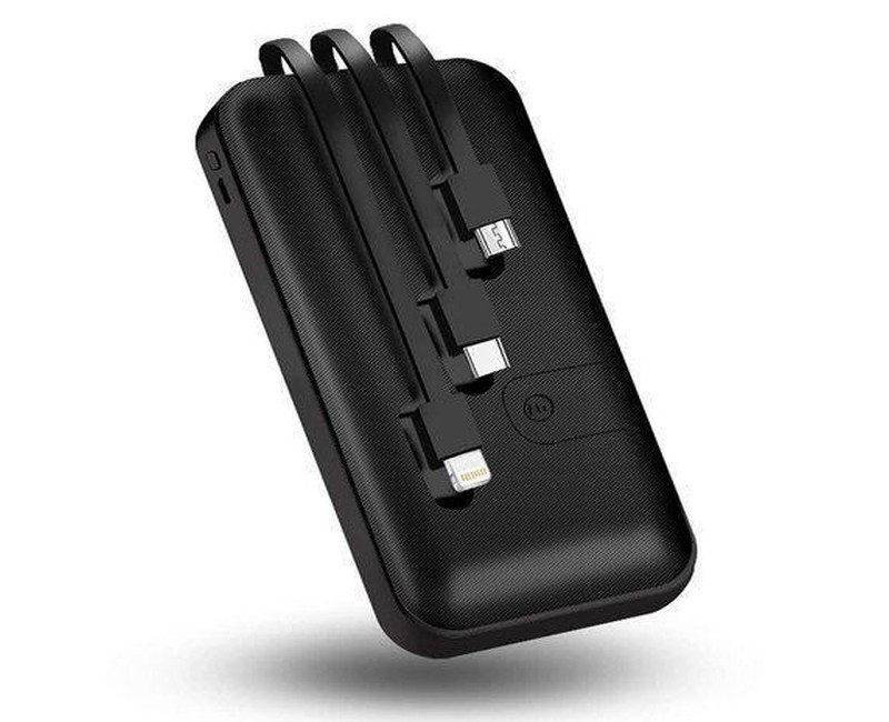 20,000mAH 3X Portable Power Bank - Black/White