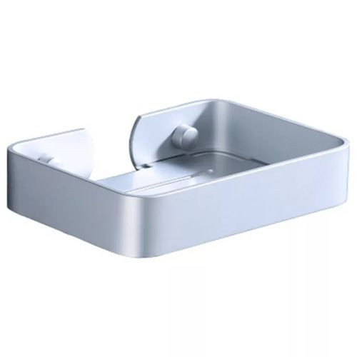 Stainless Steel Modern Soap Dish Bathroom Accessory Rack-Silver