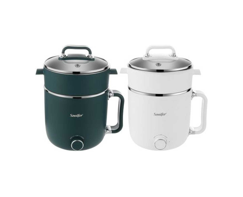 Multifunctional Electric Cooker With 2 Gears Fast Cooking And Steaming Function Hot Pot - Multicolor