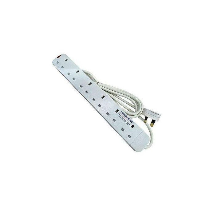 Extension Cable 6 Way - White