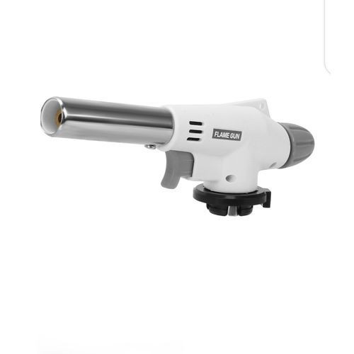 Gas Torch igniter With One Free Butane Gas Tin - Silver