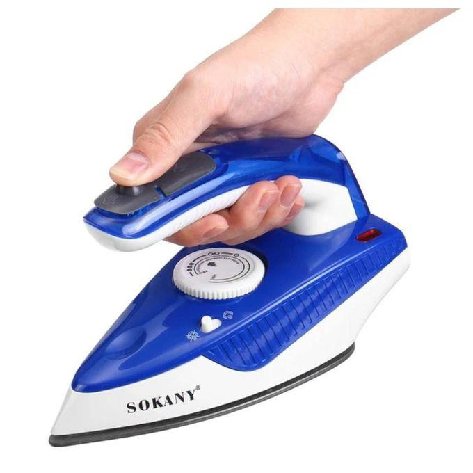 Sokany Portable Steam Flat Iron/Travel Iron - Blue