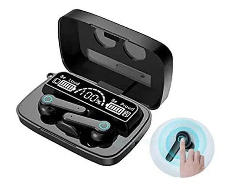 Airpods Pro TWS Bluetooth True Wireless Earbud Headphones with Touch Control, Noise Cancelling Microphone - Black/White