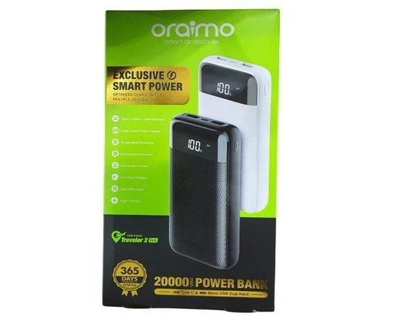 Traveler-2 Byte 20000mAh Portable Power Bank - Black