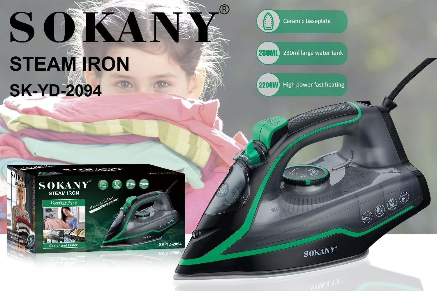 Steam And Dry Iron With Ceramic Soleplate - Black