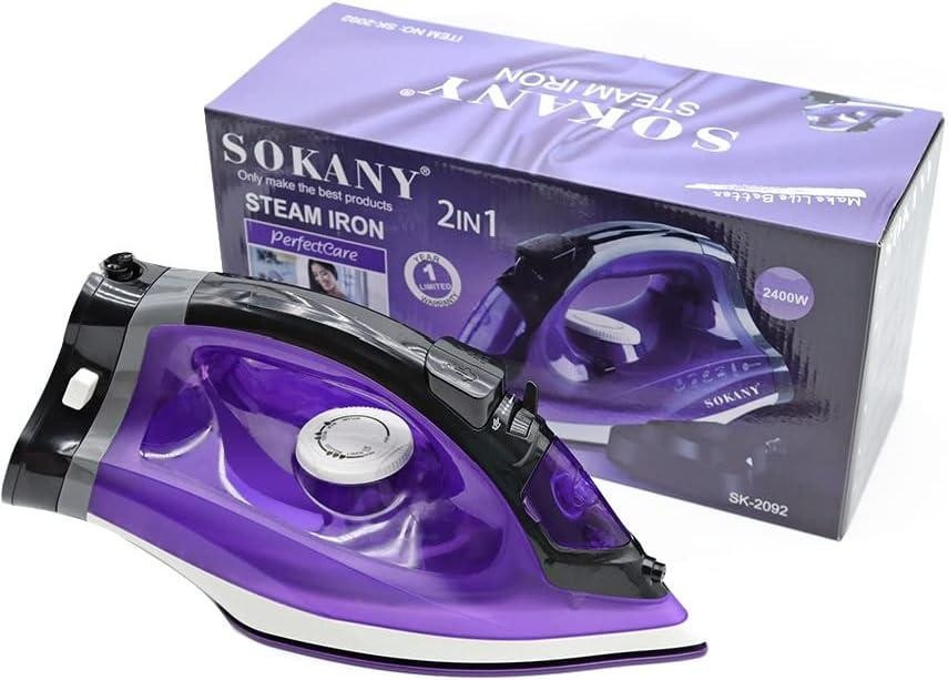 Steam Iron With Ceramic coated soleplate - Purple