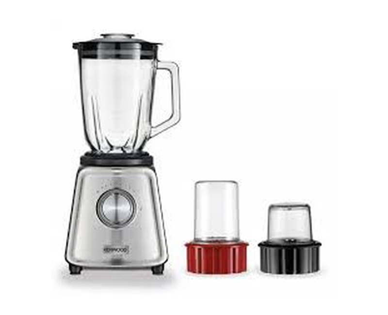 KENWOOD BLENDER 800W IceCrush 3in1 2L GlassJar+ Glass Grinder Mill+Meat Chopper BLP44.270SS