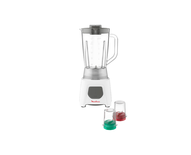 MOULINEX BLENDER 450W 3Jars 1.5L Blender Jug + Grinder + Chopper, Ice Crushing LM2B3127