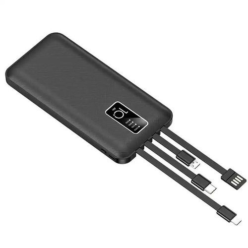 4 In 1 Portable Power Bank Of 20000mAh With Usb Port-Black/White