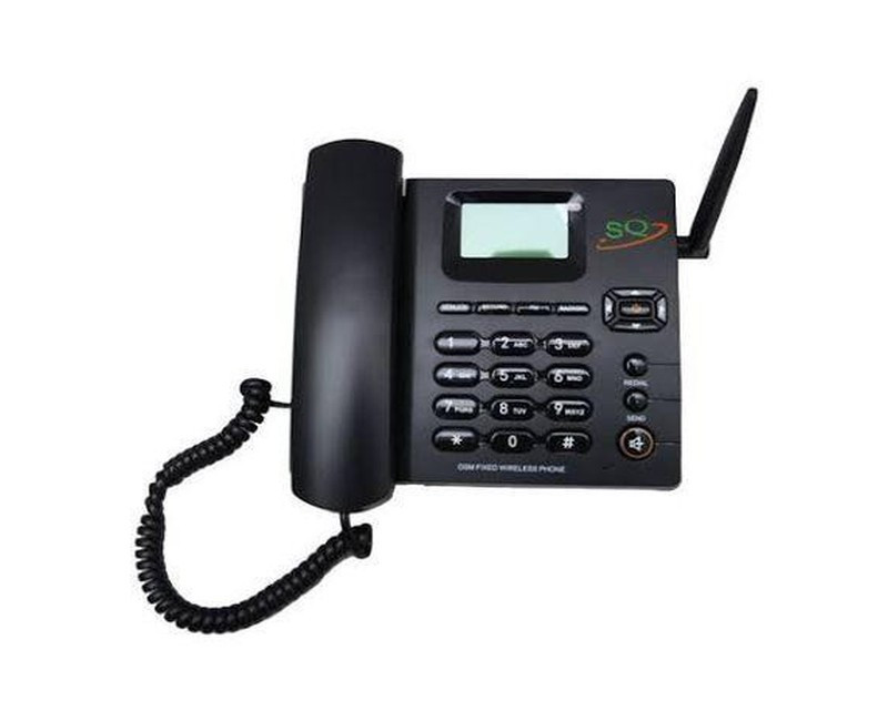LS-960 Dual Sim Gsm Wireless Landline Desktop Phone - Black